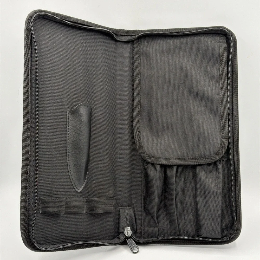 Wusthof Black Knife Storage Traveler Case Cordura Canvas Zippered 12.5x6
